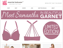 Tablet Screenshot of essentialbodywear.com